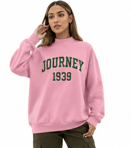 Women Modern Oversized Lined Autumn Knitted Mockneck Casual Winter <b>Top</b> Relaxed Fit Long Breathable Front Soft Sweatshirts - Product Image 4