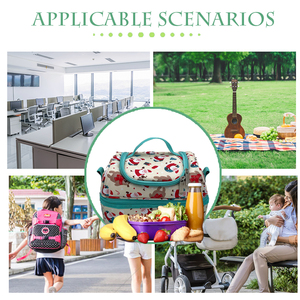 Sac à déjeuner isotherme double couche personnalisé pour Noël, sac bandoulière, conteneur isotherme pour pique-nique, camping, voyage - Product Image 4