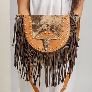 กระเป๋าถือสไตล์โบฮีเมียนลายเสือดาวโบฮีเมียน - Product Image 3