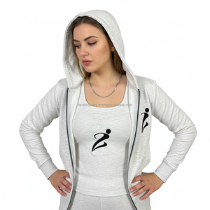 Chándal de mujer de alta calidad, traje de dos piezas de tela para correr y Fitness, chándales para mujer - Product Image 5