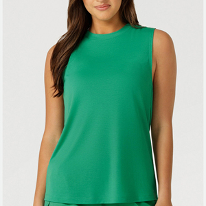 Débardeur léger pour femme, couleur unie, décontracté, sans manches, mode estivale, vêtements de sport - Product Image 6