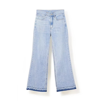 Pantalones Cargo Vaqueros de Mujer al por Mayor, Estilo Y2K Casual, Ajuste Regular, Transpirables, Desgastados, Tallas Grandes, con Bolsillos, Cintura Alta y Pierna Ancha, con Lazo