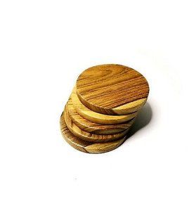Wood Coaster For Cups Style 8 mm Thick Coaster With Stand Restaurants Wood Coaster for Tea Coffee Wholesale Price - Product Image 2