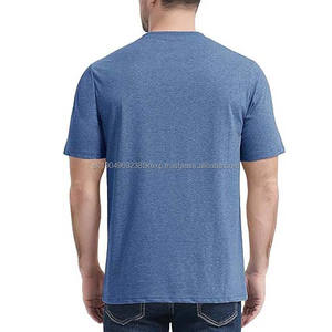 Camiseta Personalizada para Hombre, Ecológica, de Viscosa de Bambú y 100% Algodón, Transpirable, Antibolitas, Cuello Redondo, en Gris - Product Image 2