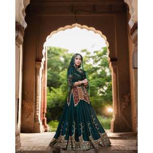 Designer Women's Party Wear Top <b>Lehenga</b> Set with Beautiful Dupatta - Product Image 2