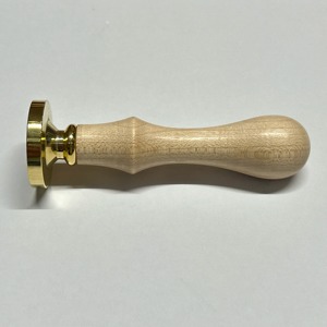 Sello de Cera Redondo de Latón de 25mm con Madera de Arce para Invitaciones de Boda, el Mejor Precio de Exportación, Suministros para Manualidades - Product Image 1