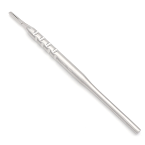 Manche de scalpel n°5 rond droit 14,5 cm, instrument chirurgical dentaire, outil de coupe de précision, ensemble professionnel - Product Image 1