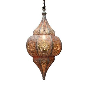 Lanterne décorative marocaine en métal élégante avec finition haut de gamme pour l'éclairage de balcon, de jardin et de terrasse - Product Image 2