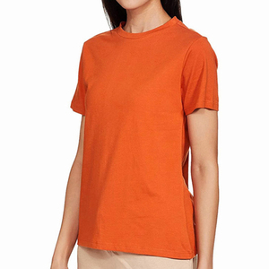 Camisetas cortas de verano personalizadas de gran tamaño, de manga corta, de algodón de alta calidad para mujer con OEM ODM - Product Image 1