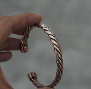Pure <b>Copper</b> Twisted Wire Adjustable <b>Bracelet</b> Solid <b>Copper</b> Customized Color Unisex Valentine's Day Gift - Product Image 2