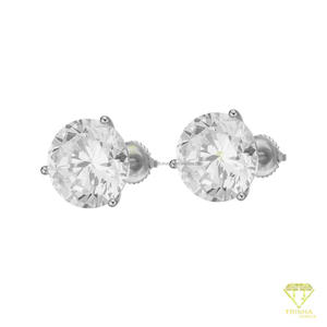 Boucles d'oreilles en diamant moissanite radiant, argent sterling 925, bijoux élégants et luxueux pour hommes et femmes - Product Image 5