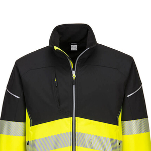 Men's Reflective Hooded Safety <b>Work</b> <b>Jacket</b> High Visibility <b>Canvas</b> Construction Security Workwear Custom Logo - Product Image 5