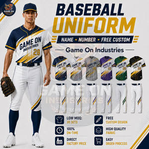Matériel respirant au toucher doux, nouvelle arrivée, sur mesure, créez votre propre uniforme de baseball tendance et flexible, vêtements de sport - Product Image 4