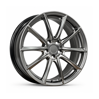 Jantes forgées monobloc VIW-157 à cinq branches, 18-22 pouces, finition Gunmetal avec face usinée, pour BMW, Audi, Mercedes-Benz