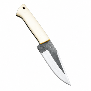 Cuchillo de Camping Hecho a Mano Personalizado de Acero al Carbono con Punta Recta, Hoja de 3mm de Grosor, 9 Pulgadas de Longitud Total, Mango de Hueso, ODM OEM DIY - Product Image 1