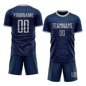 Ensembles de football de qualité supérieure, maillots de sport imprimés à séchage rapide, logo personnalisé, nom de l'équipe, numéro du joueur, tenue de football, uniformes de club - Product Image 2