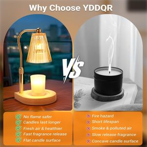 Lampada Scaldacera Regolabile in Altezza con Timer e Dimmer, Decorazione Accogliente per la Casa, Regalo per Mamma e Donne, Scaldacera per Nuova Casa - Product Image 5