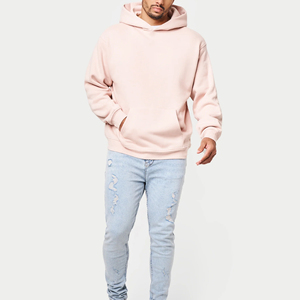 Sweat à capuche unisexe en tissu polyester, coupe ajustée, blanc et noir, surdimensionné, confortable, avec logo personnalisé - Product Image 1