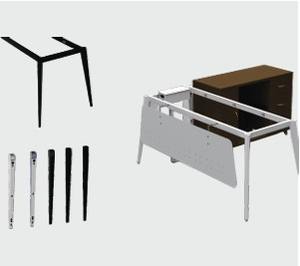 Estación de Trabajo Ergonómica Serie Sarjanshil, Escritorio con Recubrimiento en Polvo, Superficie Laminada, Solución Confiable para Espacio de Trabajo de Oficina, India - Product Image 3