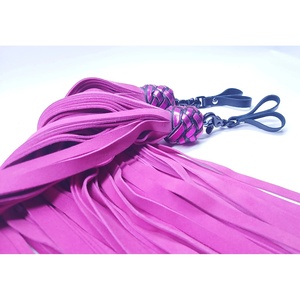 Látigos de cuero hechos a mano personalizados, nuevos, para adultos, equipo de bondage, látigos estándar internacionales, bolsa. - Product Image 6