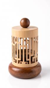 Premium Matte Black Geometric Mango Wood Handmade Incense <b>Burner</b> Aromatherapy Diffuser for Home Decor - Product Image 5