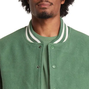 Vestes de sport d'hiver pour hommes avec logo d'équipe personnalisé, qualité supérieure, écologiques, antibactériennes, en tissu mélangé de laine - Product Image 5