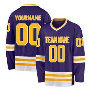 High Performance Green White Ice Hockey Jersey Quick Dry Breathable Lightweight Long Sleeve <b>Athletic</b> Team Sports Uniform - Product Image 2