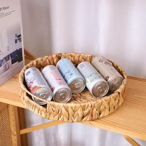 Water Hyacinth Storage Tray Natural Handwoven Wicker <b>Basket</b> for Shelf Countertop Bathroom Organization - Product Image 2