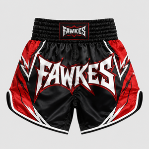 Fawkes Men's for Canvas Muay Thai <b>Shorts</b> <b>Silver</b> Solid Drawstring Closure Sporty Design Breathable Eco-Friendly Waterproof - Product Image 5
