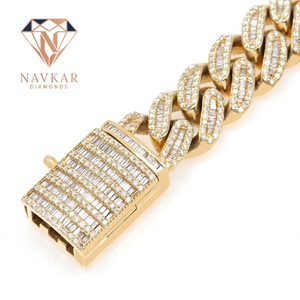New Custom <b>Iced</b> <b>Out</b> Diamond Tennis Bracelet with Cuban Link Stainless Steel <b>Chain</b> Women Bracelet for Wholesale Purchase - Product Image 4