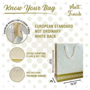 mium Shopping Gift <b>Bag</b> with Strong Handle for Retail & Promotional Use Custom Printed Luxury Paper Gift <b>Bags</b> for Exclusive Gift - Product Image 6