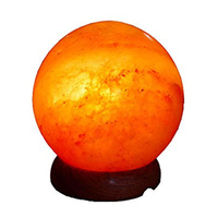 Lampe de sel de l'Himalaya décorative à éclairage chaleureux pour l'intérieur de la maison, avec design en cristal naturel, pour table de chambre et salon