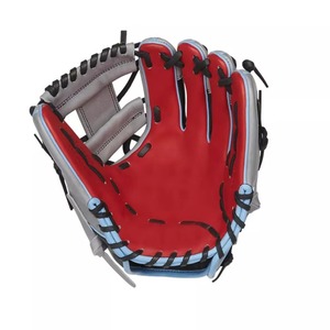 High Quality Leather Comfortable Baseball Batting <b>Gloves</b> Catcher Right-Handed Adjustable Wrist Strap Non-Slip Customizable <b>Glove</b> - Product Image 3
