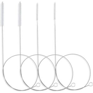 Spazzola per la pulizia di tubi di alimentazione, canne di scarico e sifoni di frigoriferi, da 40 pollici, colore bianco anticato - 4 pezzi - Product Image 1