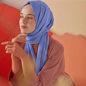 ฮิญาบสำเร็จรูปคุณภาพสูงสุด ปรับแต่งได้ตามต้องการ ผ้าชีฟองหนา ไม่บาง โปร่งแสง พร้อมแม่เหล็ก ขนาด 180x70 ซม. ชุดฮิญาบพรีเมียม - Product Image 5