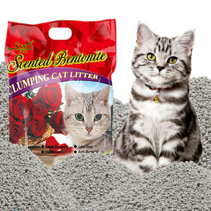 PRECIO BUENO DE ALTA CALIDAD AROMA ROSA ARENA BENTONITA PARA GATO ELIMINA <span class=keywords><strong>OLOR</strong></span> ARENA SANITARIA BENTONITA - Product Image 1