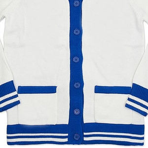 Cárdigan de Punto para Mujer Zeta Phi Beta, Color Sólido, Manga Larga, Cuello en V, Botones al Frente, Transpirable, Bordado Vintage, Ropa de Invierno - Product Image 5