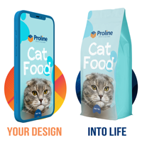 Sacs d'emballage personnalisés imprimés, étanches, argentés, avec fermeture éclair, pour litière pour chat, nourriture pour chat, nourriture pour animaux de compagnie, nourriture pour chien, friandises, sushi, 1kg, 2kg, 4kg, 20kg