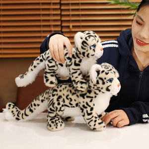 Peluche de Leopardo de las Nieves, 31cm-50cm, Juguete de Animal Salvaje de Peluche Suave para Niños, Unisex - Product Image 2