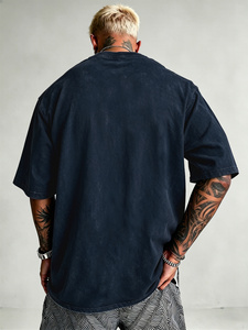 Camiseta de Moda con Lavado Ácido, Prenda Informal y Relajada para Looks Urbanos Modernos, Cómoda para Uso Diario y con Estilo Versátil - Product Image 3