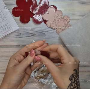 Bead Embroidery Charm Kit on Faux <b>Leather</b> - Product Image 2