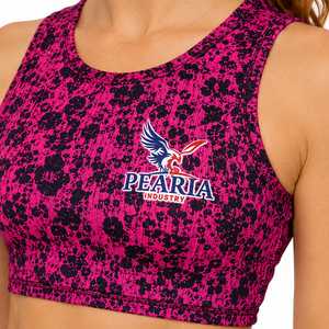 High Waist Floral Print Yoga Leggings <b>Tummy</b> <b>Control</b> Workout Pants With Pocket Custom Logo for Women - Product Image 5