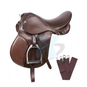 Silla de Montar Ajustable con Asiento Ergonómico y Construcción de Cuero Resistente para el Rendimiento Ecuestre Diario - Product Image 6