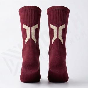 High Quality Crew Sports <b>Socks</b> Custom Logo Basketball <b>Socks</b> Customized Color Breathable Athletic Performance Cushion Gym Gear - Product Image 2