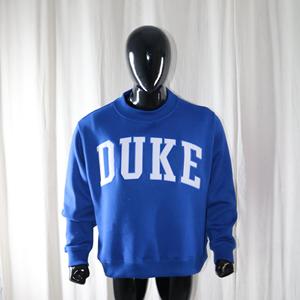 Sweat-shirt à col montant DUKE BLUE 100% coton avec broderie appliquée blanche, col large, URBAN PRODUCTIONS - Product Image 1