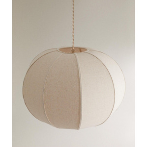 Lampe suspendue en tissu festonné de style moderne du milieu du siècle, luminaire suspendu en résine tissée minimaliste nordique pour salon - Product Image 6