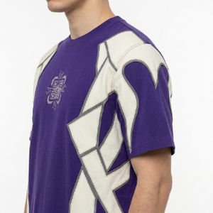 Summer's Men Custom Cotton O-Neck Embroidery <b>Patchwork</b> Graphic T-<b>Shirt</b> Regular Fit Street Style Short Sleeve Men's T-<b>Shirt</b> - Product Image 4
