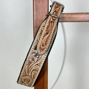 Nouveau collier de chien en cuir à carreaux réglable à la main écologique laisse et plomb en cuir véritable 3 pièces ensemble assorti pour chiens - Product Image 5