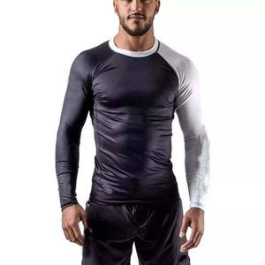 เสื้อรัดกล้ามเนื้อแขนยาวระบายอากาศได้ดีระดับพรีเมียมสำหรับ MMA BJJ Grappling No Gi Training  รับสกรีนโลโก้ 220 กรัม ผ้าสแปนเด็กซ์/โพลีเอสเตอร์ - Product Image 2