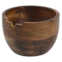 Système de saladiers en bois de luxe écologiques intelligents avec couvercle intégré et fentes pour couverts à poignée émaillée pour les fêtes